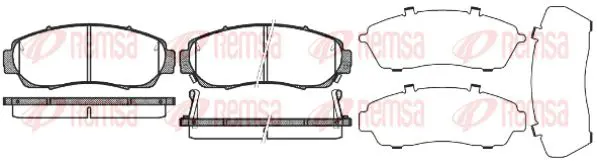 Handler.Part Brake pad set, disc brake KAWE 117112 1