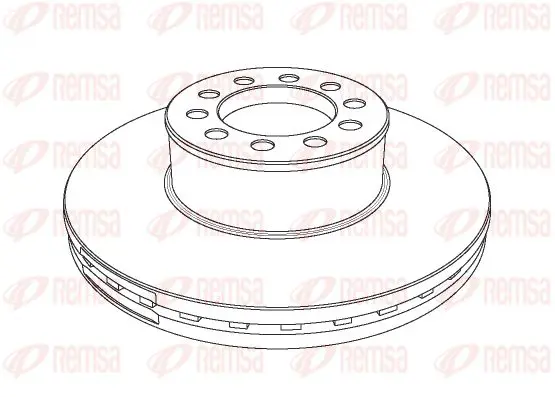 Handler.Part Brake disc KAWE NCA117320 1