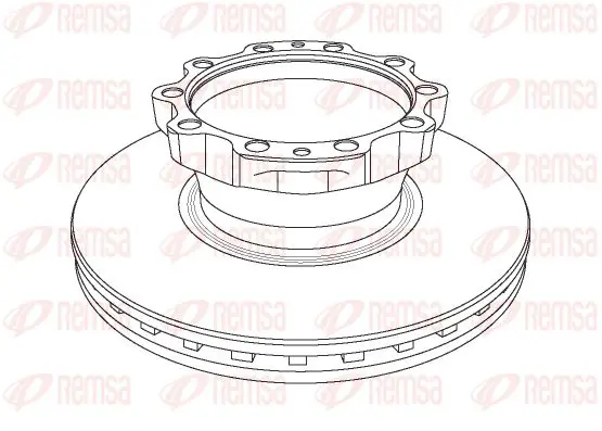 Handler.Part Brake disc KAWE NCA117420 1