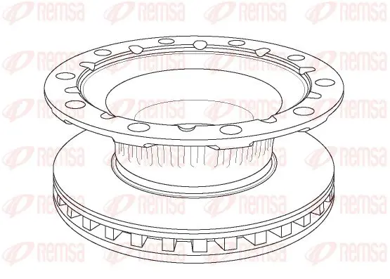 Handler.Part Brake disc KAWE NCA117620 1