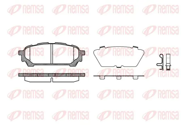 Handler.Part Brake pad set, disc brake KAWE 117601 1