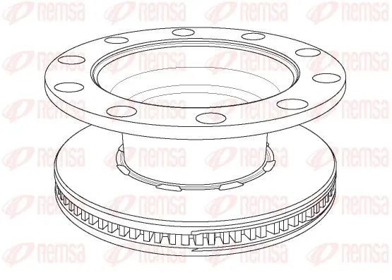 Handler.Part Brake disc KAWE NCA117920 1