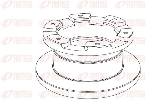 Handler.Part Brake disc KAWE NCA118110 1