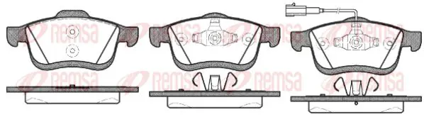 Handler.Part Brake pad set, disc brake KAWE 118301 1