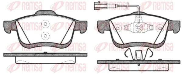 Handler.Part Brake pad set, disc brake KAWE 118322 1