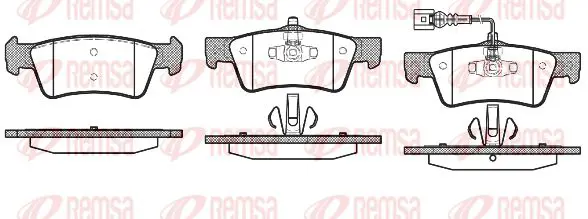 Handler.Part Brake pad set, disc brake KAWE 118701 1