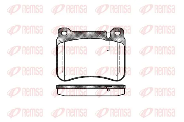 Handler.Part Brake pad set, disc brake KAWE 119300 1