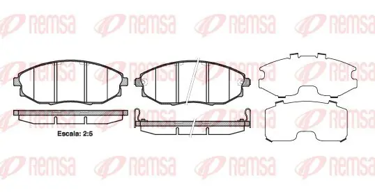 Handler.Part Brake pad set, disc brake KAWE 122302 1