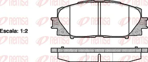 Handler.Part Brake pad set, disc brake KAWE 122400 1