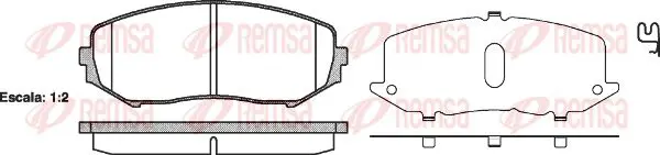 Handler.Part Brake pad set, disc brake KAWE 122502 1