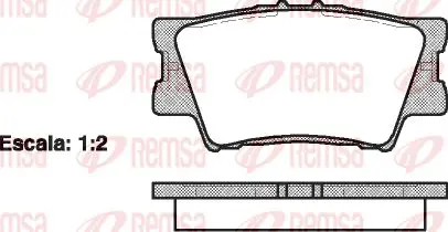 Handler.Part Brake pad set, disc brake KAWE 123100 1