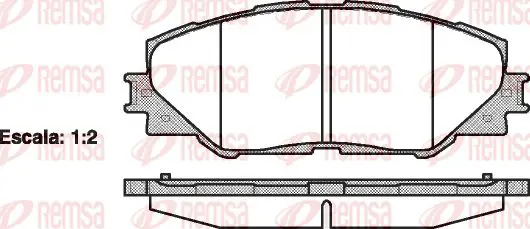 Handler.Part Brake pad set, disc brake KAWE 123400 1