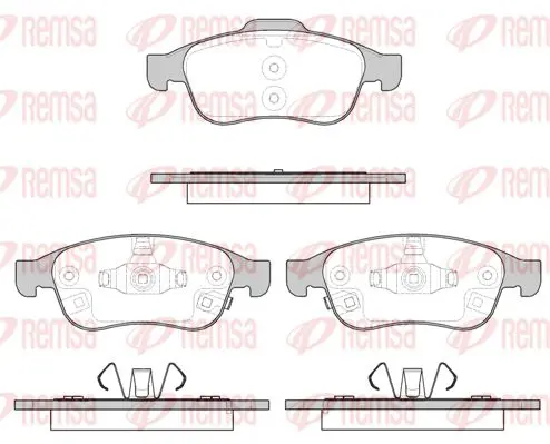 Handler.Part Brake pad set, disc brake KAWE 124812 1