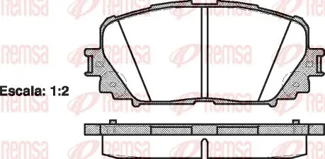 Handler.Part Brake pad set, disc brake KAWE 125800 1