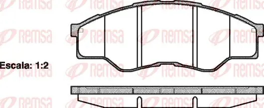 Handler.Part Brake pad set, disc brake KAWE 126600 1