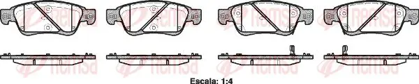 Handler.Part Brake pad set, disc brake KAWE 127302 1