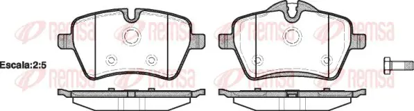 Handler.Part Brake pad set, disc brake KAWE 127700 1