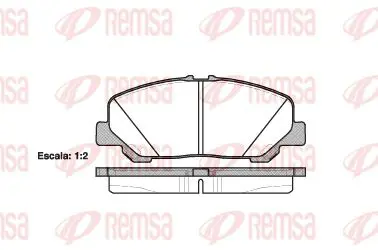 Handler.Part Brake pad set, disc brake KAWE 128700 1