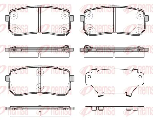 Handler.Part Brake pad set, disc brake KAWE 128812 1