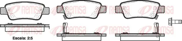 Handler.Part Brake pad set, disc brake KAWE 129002 1