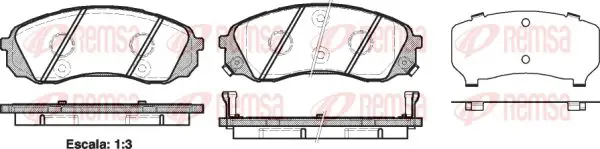 Handler.Part Brake pad set, disc brake KAWE 129102 1