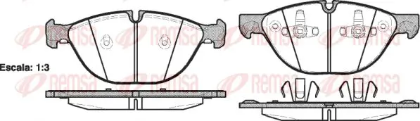 Handler.Part Brake pad set, disc brake KAWE 129800 1