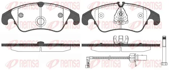 Handler.Part Brake pad set, disc brake KAWE 130431 1