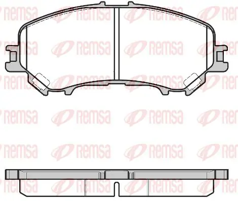 Handler.Part Brake pad set, disc brake KAWE 131822 1