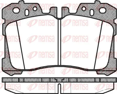 Handler.Part Brake pad set, disc brake KAWE 132000 1