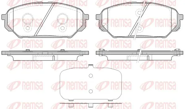 Handler.Part Brake pad set, disc brake KAWE 132212 1