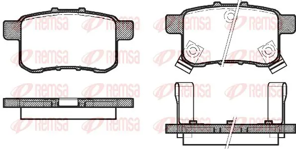 Handler.Part Brake pad set, disc brake KAWE 133202 1