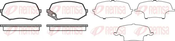 Handler.Part Brake pad set, disc brake KAWE 133700 1