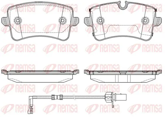 Handler.Part Brake pad set, disc brake KAWE 134320 1