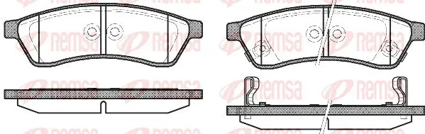 Handler.Part Brake pad set, disc brake KAWE 134902 1