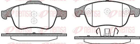 Handler.Part Brake pad set, disc brake KAWE 135010 1