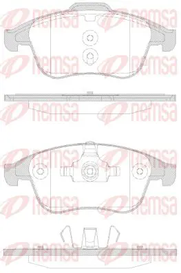 Handler.Part Brake pad set, disc brake KAWE 135030 1