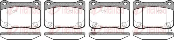 Handler.Part Brake pad set, disc brake KAWE 135302 1