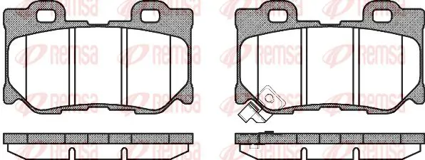 Handler.Part Brake pad set, disc brake KAWE 136501 1