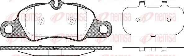 Handler.Part Brake pad set, disc brake KAWE 136600 1