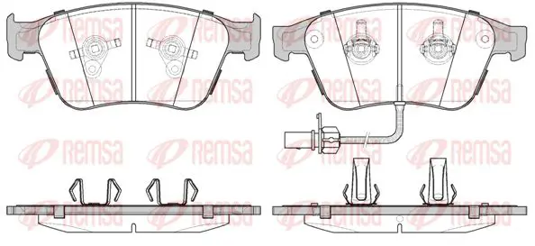 Handler.Part Brake pad set, disc brake KAWE 137112 1