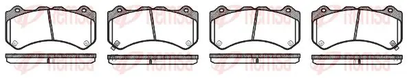 Handler.Part Brake pad set, disc brake KAWE 137602 1