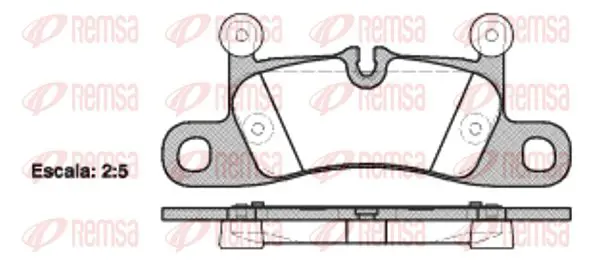 Handler.Part Brake pad set, disc brake KAWE 137910 1