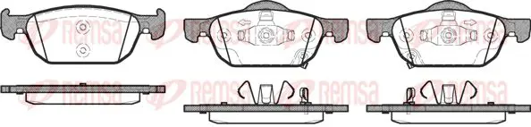 Handler.Part Brake pad set, disc brake KAWE 138402 1