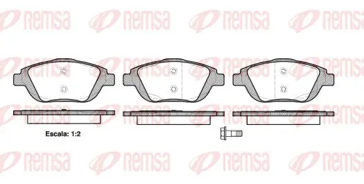 Handler.Part Brake pad set, disc brake KAWE 139200 1