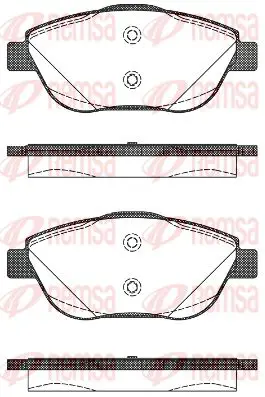 Handler.Part Brake pad set, disc brake KAWE 139210 1