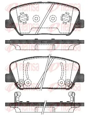 Handler.Part Brake pad set, disc brake KAWE 139802 1