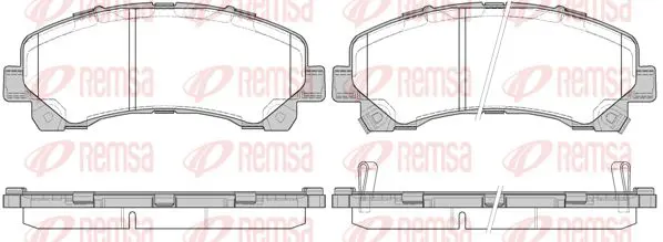 Handler.Part Brake pad set, disc brake KAWE 140700 1