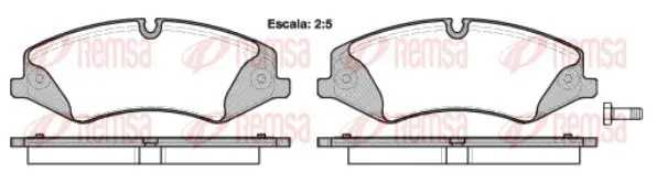 Handler.Part Brake pad set, disc brake KAWE 140900 1