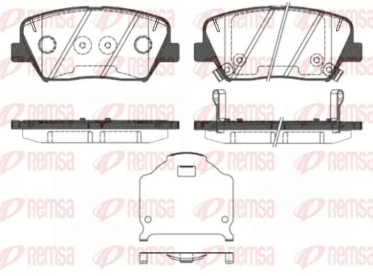 Handler.Part Brake pad set, disc brake KAWE 141202 1