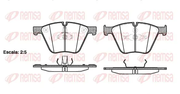 Handler.Part Brake pad set, disc brake KAWE 141900 1